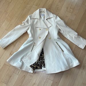 LAUNDRY BY SHELLI SEGAL Women's Double Breasted Fit & Flare Peacoat